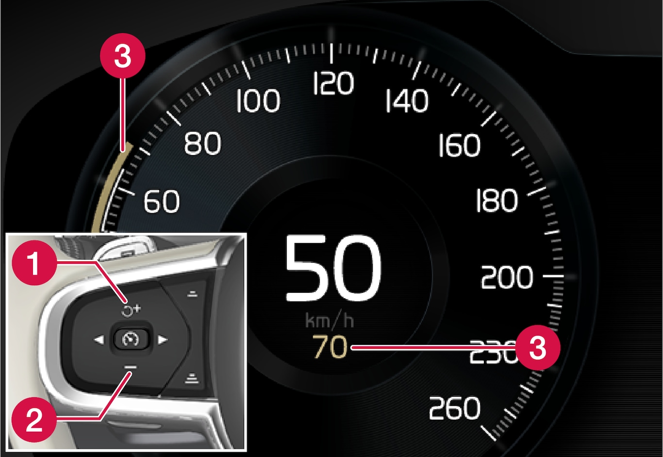 P5+6-1746 - Adaptive Cruise Control, managing speed