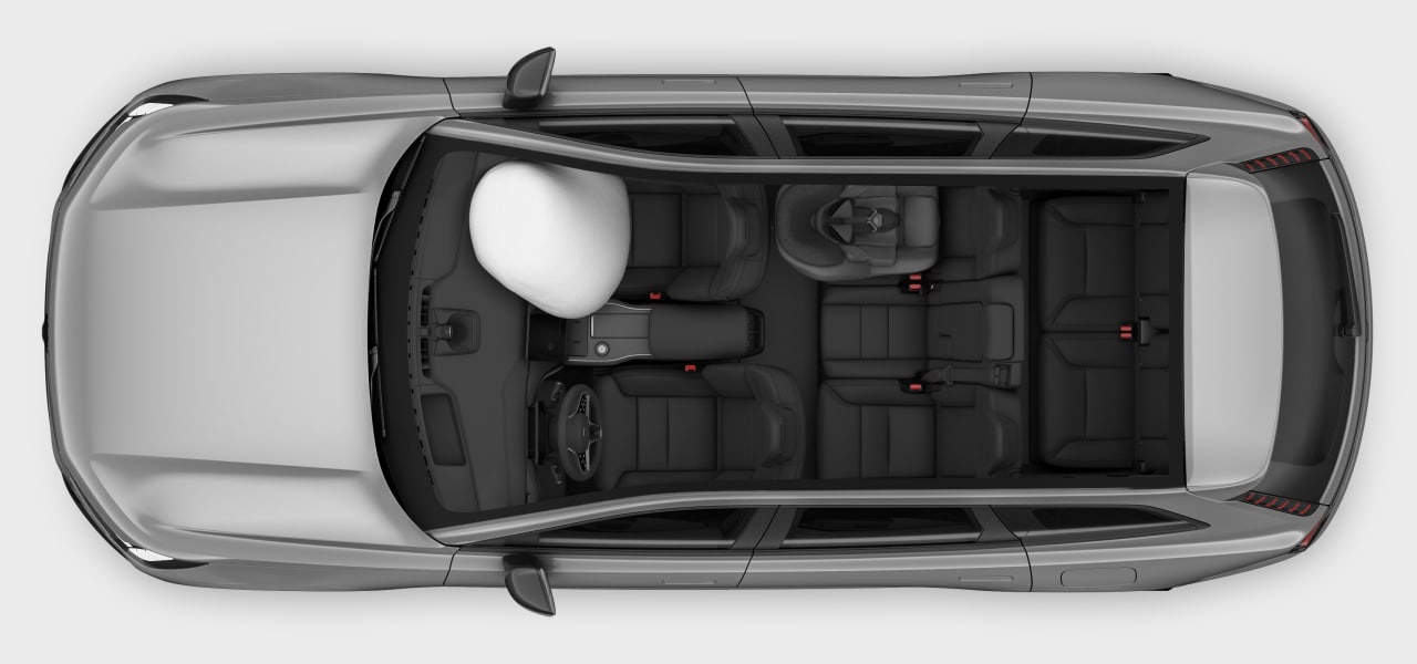 Vue de dessus de la voiture
