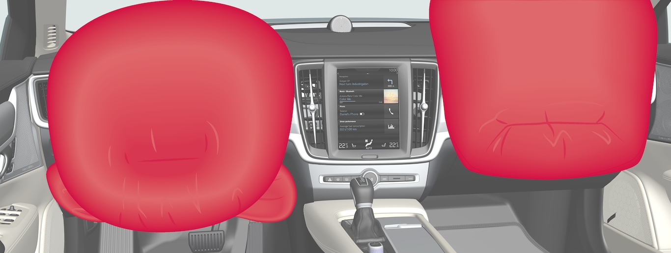 P5-1717-S90/V90–Safety–Driver and passenger airbags