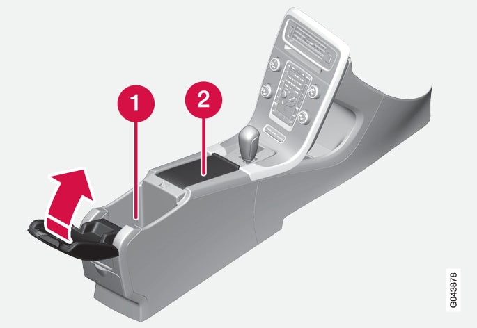 P3-1246-S60/V60/V60H Storage in center consol