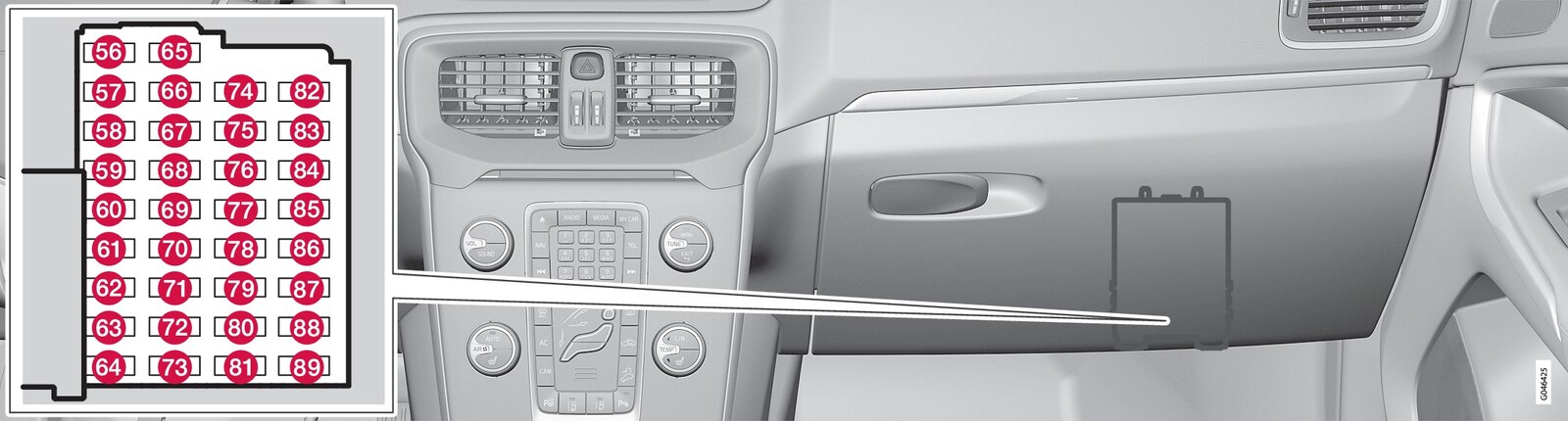 P4-1220-Y55X Fuse box CEM