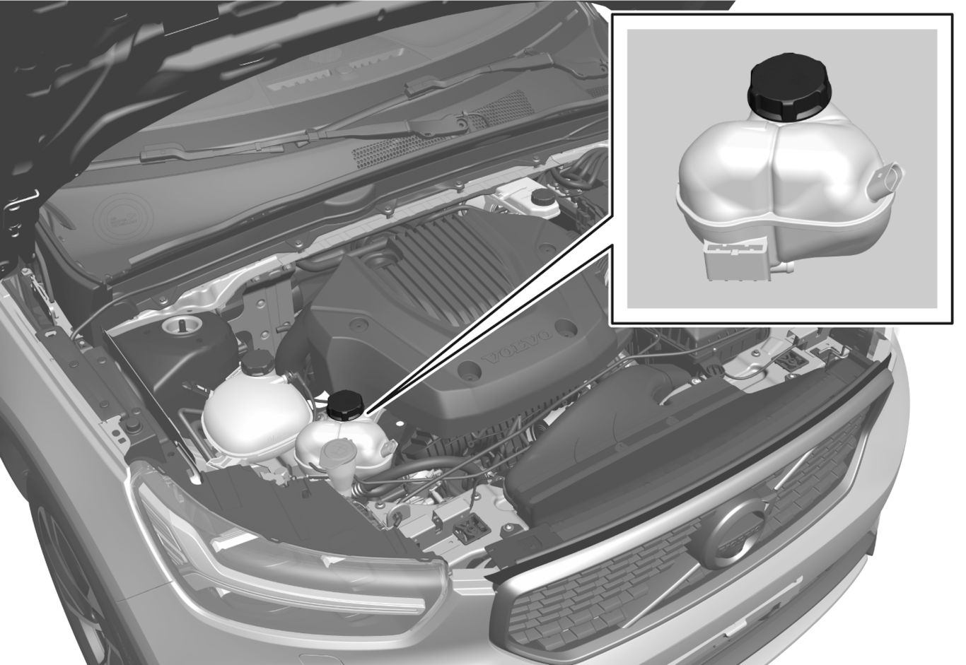 P6-2017-XC40H-Hybrid battery coolant tank