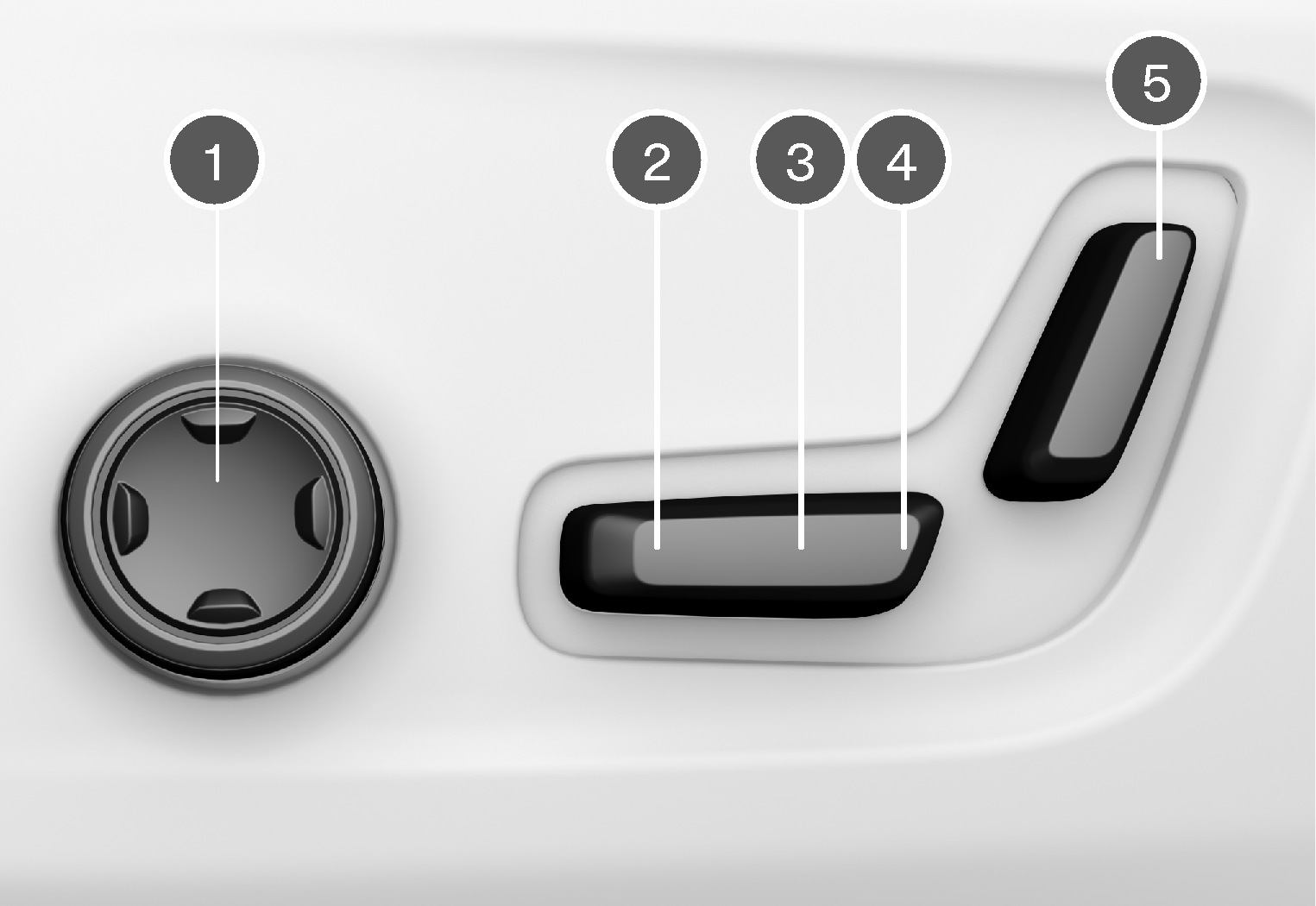 Front seat adjustment - power