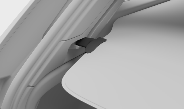 Load cover locked position