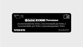Beispiel eines Motorölschilds.