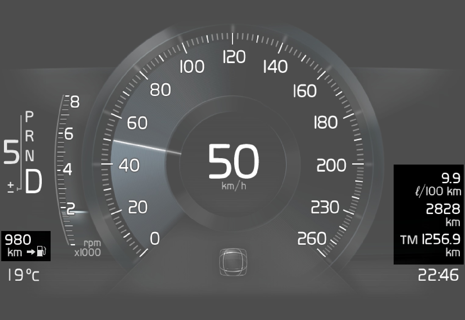 P5-15w46- XC90 Overview trip computer values in DIM 8"