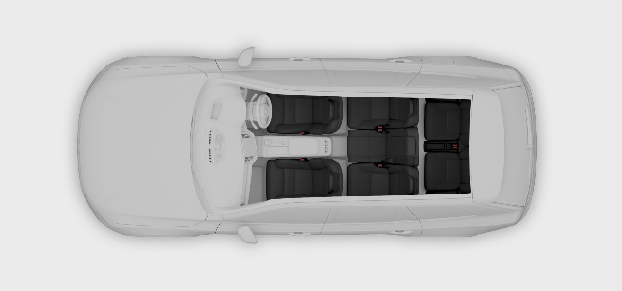 Seat position overview for right-hand drive