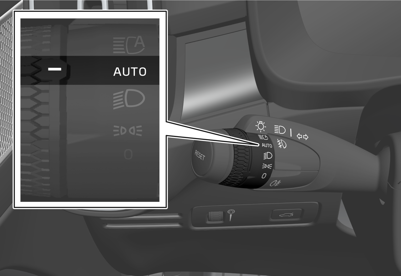 P6-2139-C40-Stalk with turning ring, low beam