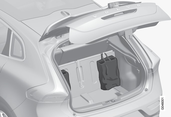 P4-1220- Y55X- Foldable grocery bag holder, overview