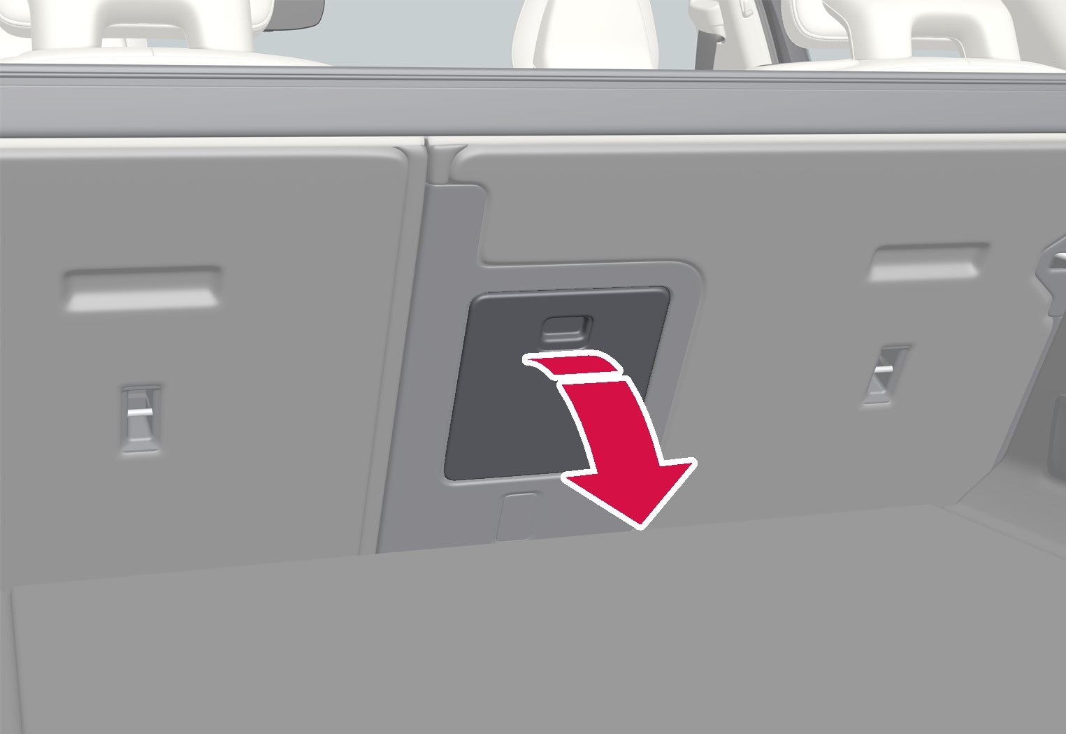 P5-1617-S90-V90-ski lid in rear seat back rest