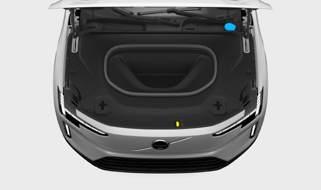 Washer fluid cap location