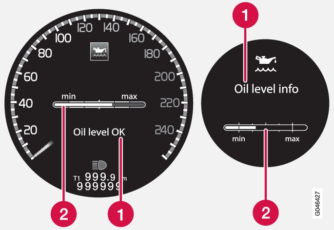 P4-1220- Y55X-Oil message and graph in display