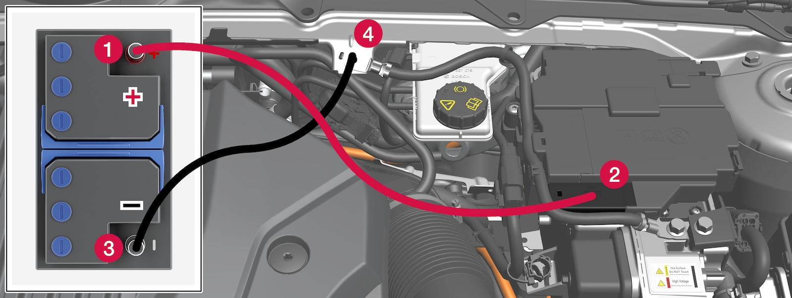XC40 Twin Engine Using jump starting with another battery Volvo