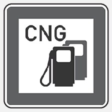 P3-1517 V70 V60 CNG-sign Bi Fuel