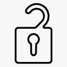 P5-1507 Remote key icon for unlock/global open