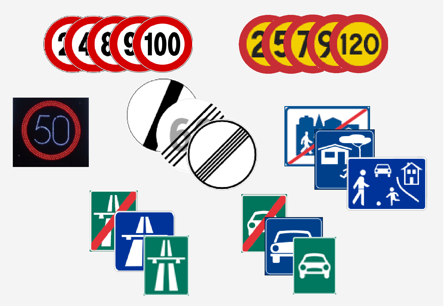 PS-1926-Road Sign Information readable traffic signs