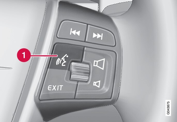 Teclado del volante.