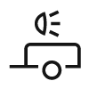 Symbol for trailer lights fault detected