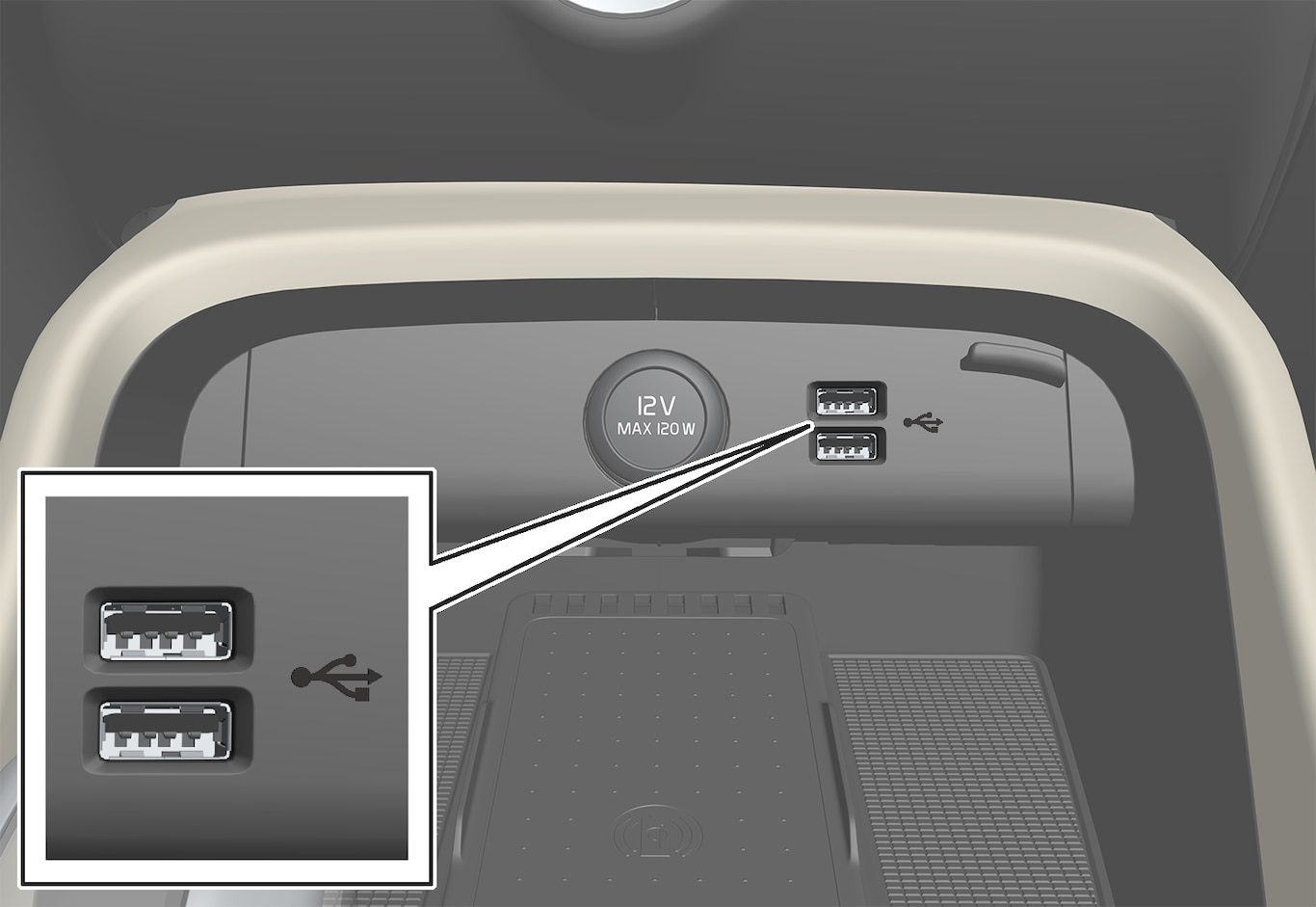 P6–1846–XC40/H-USB connectors front