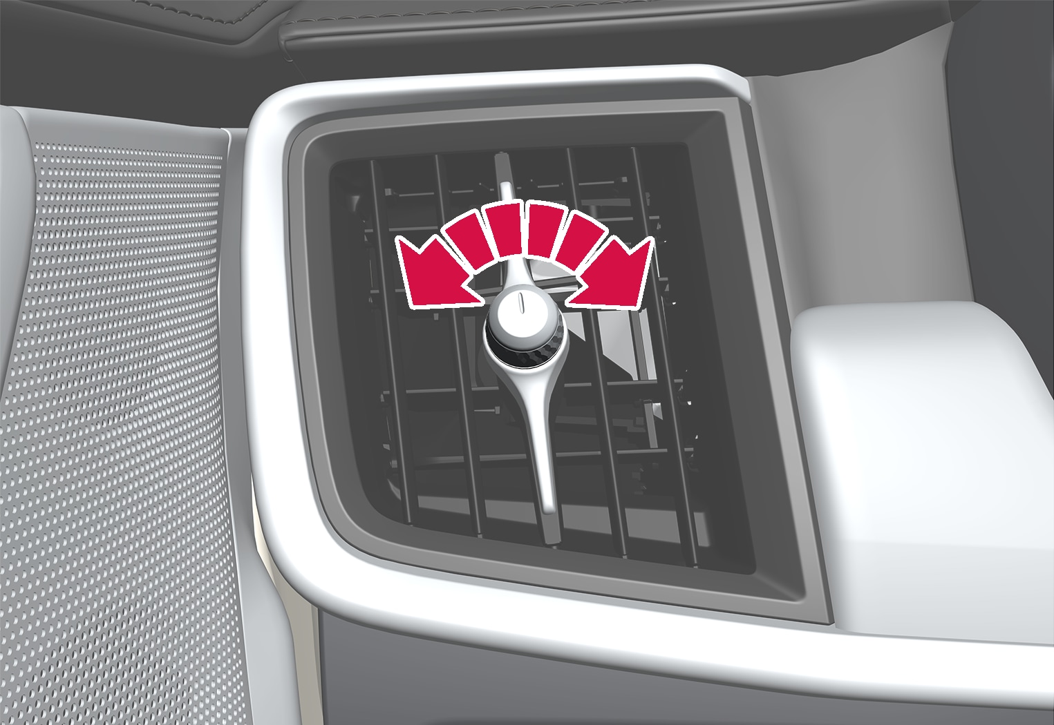 P5-1617-S90/V90–Climate–Air vent open and close front