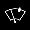 Rain sensor symbol in the driver display.