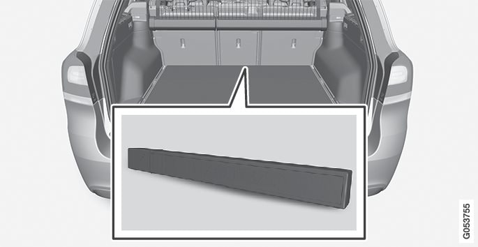 P3-1517-V70-Bi Fuel-warning triangel in luggage comp