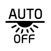 Symbol tlačítka k vypnutí automatického osvětlení