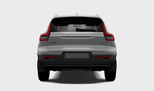 Rear view of the car