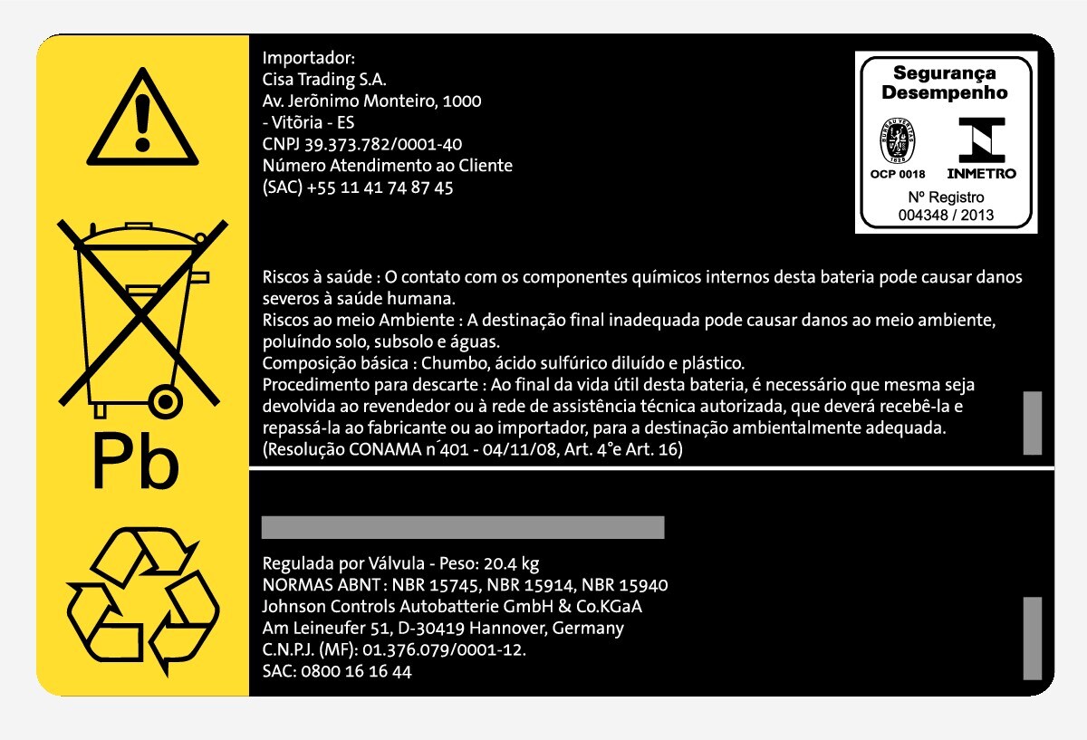 P5-1507-Decal Start battery Brasil