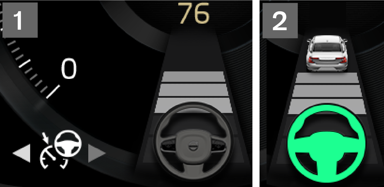 16w49 - P5 - Support site - Pilot Assist grey and green steering wheels