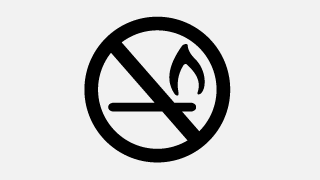 Label for avoiding sparks and naked flames