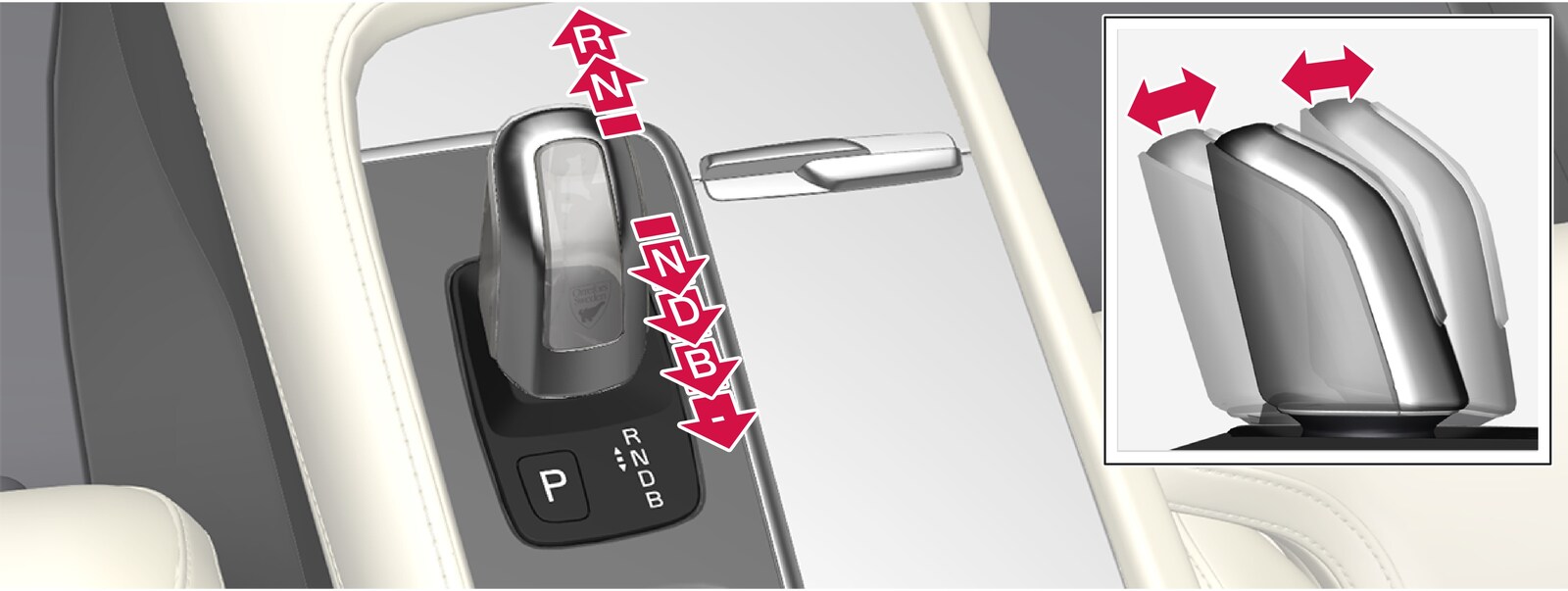 P5-1519-xc90 hybrid - gear shift to RND