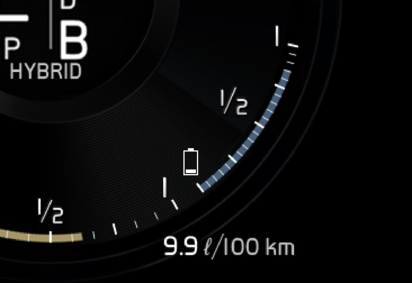 P5-1646-XC90H-Hybrid battery gauge