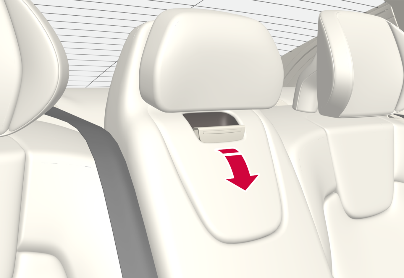 iCup-2222-S90L+S90LH-Backseat armrest-fold