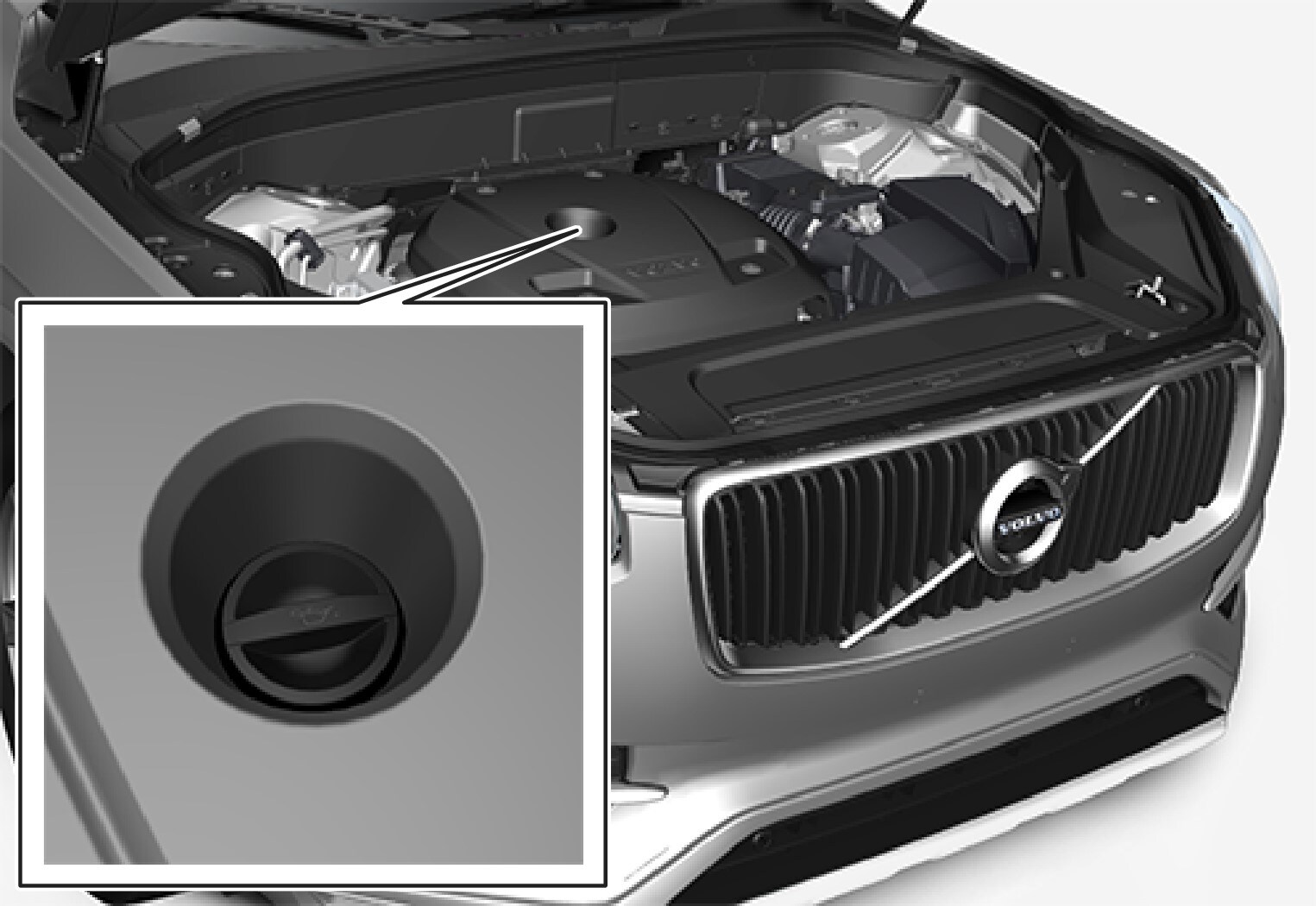 Filler pipeEngines with electronic oil level sensor do not have a dipstick..
