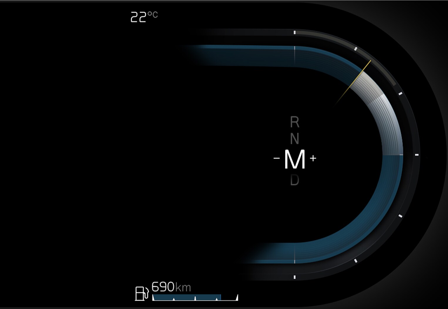 P5-21w22-iCup-Gear shift mode M in driver display