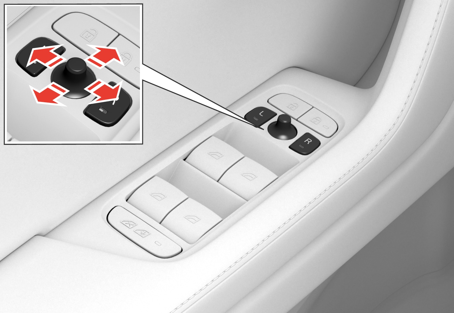 PS2-2007-Power door mirror control