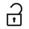The doors' unlock symbol