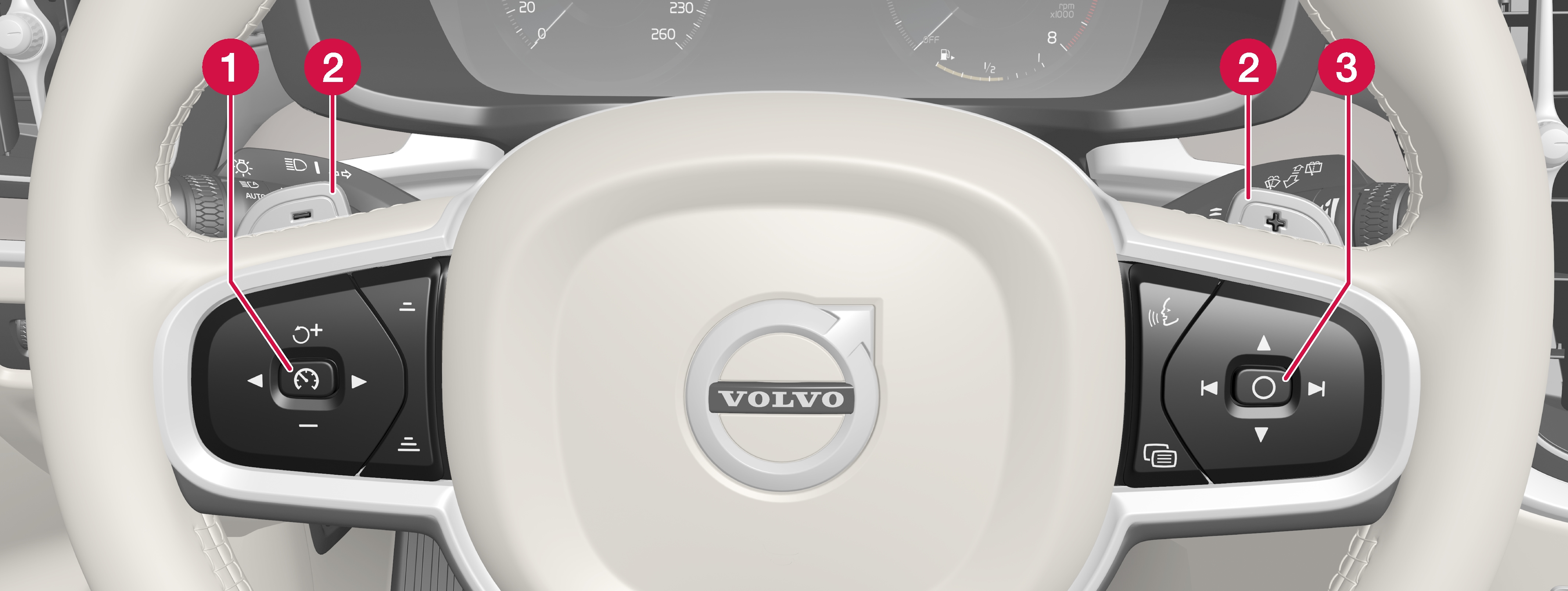 P5-1817-S60-V60-Steering wheel with numbers