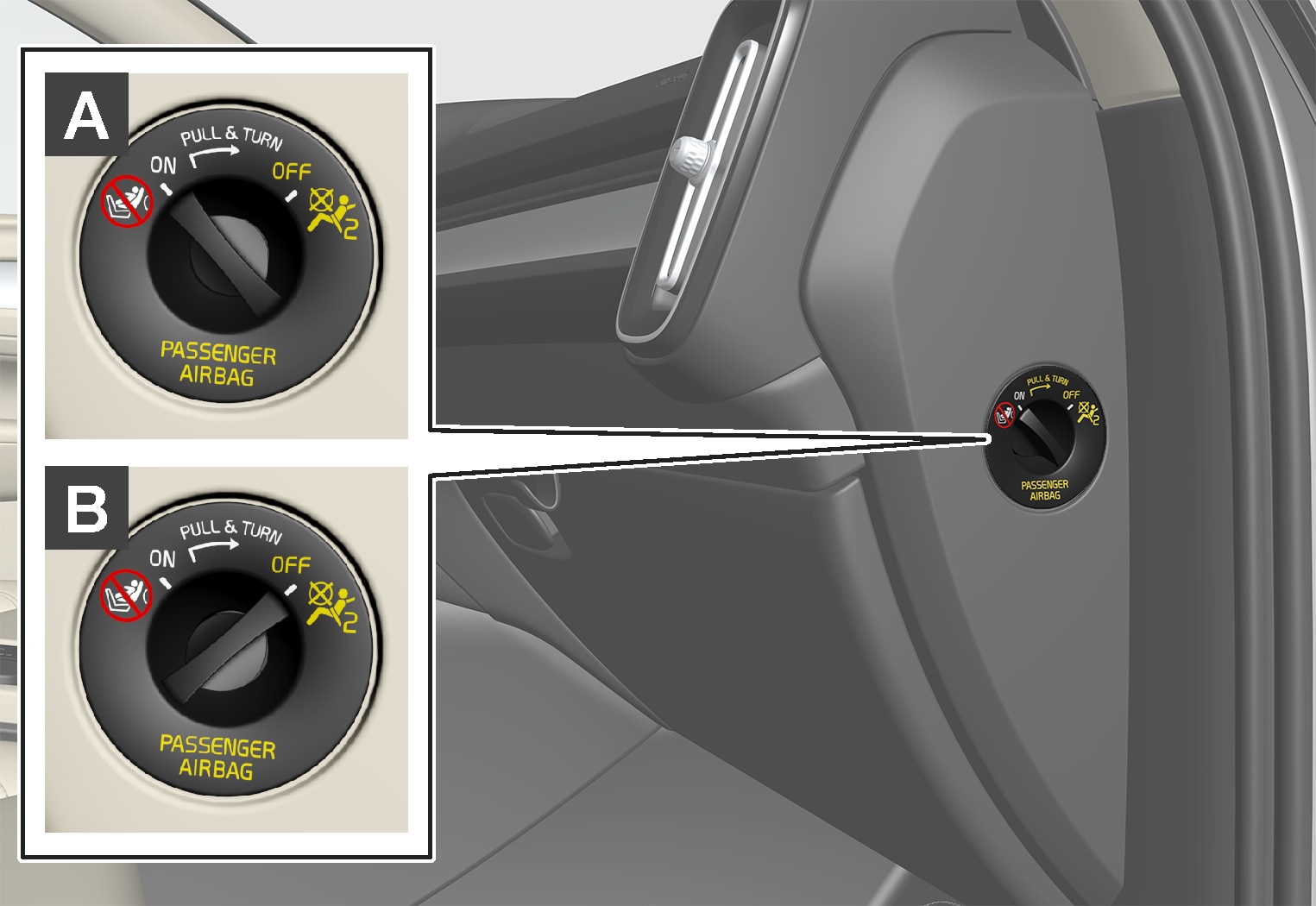 P6-1746-XC40–Safety–Passenger airbag cut off switch