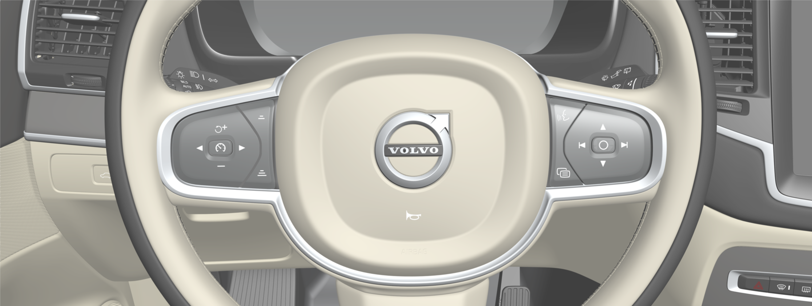 P5-2222-XC90+XC90H-Horn, steering wheel