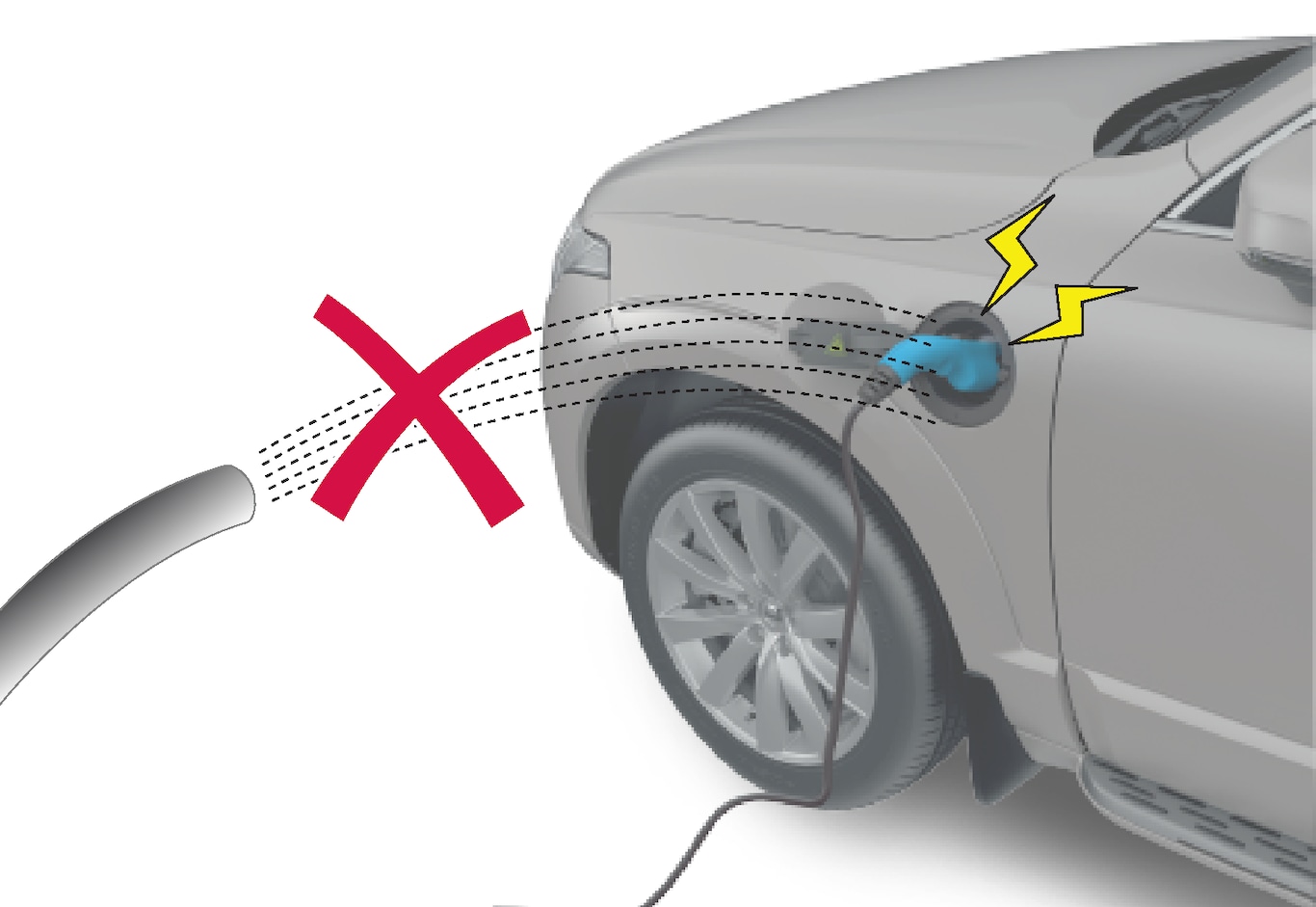 P6-1846-XC40H Warning charging intake