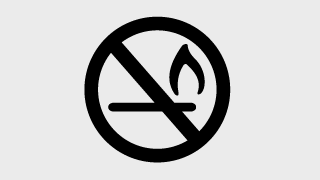 Label for avoiding sparks and naked flames