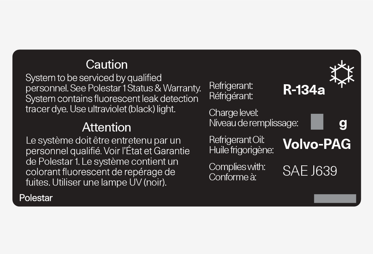 PS-1939-Decal air conditioning R134a, USA_CDN