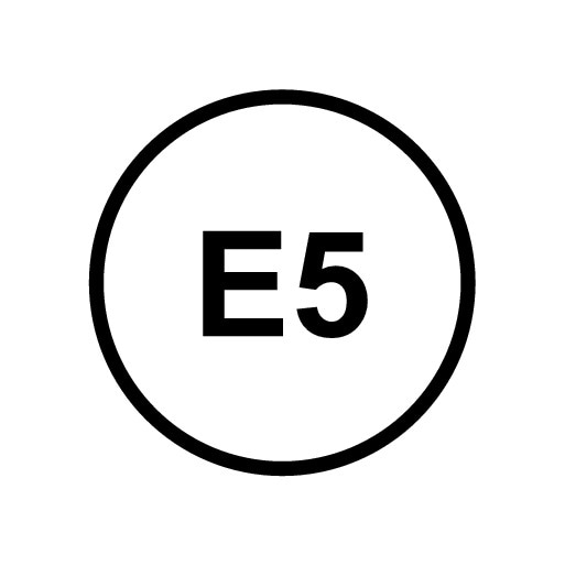 P5-1646-x90-Sticker E5 for petrol
