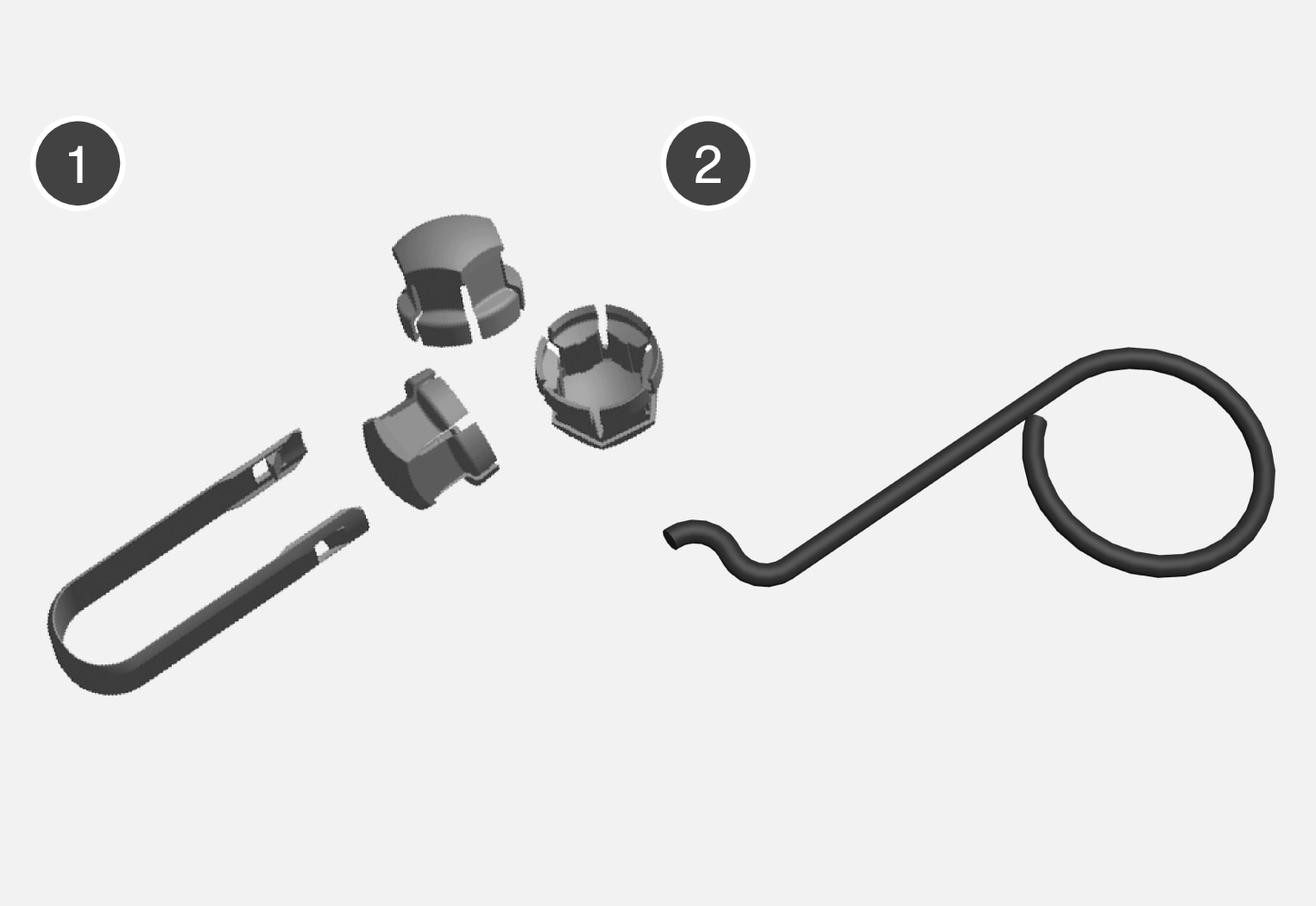 PS2-2007-Tool for removing caps on the wheel bolts