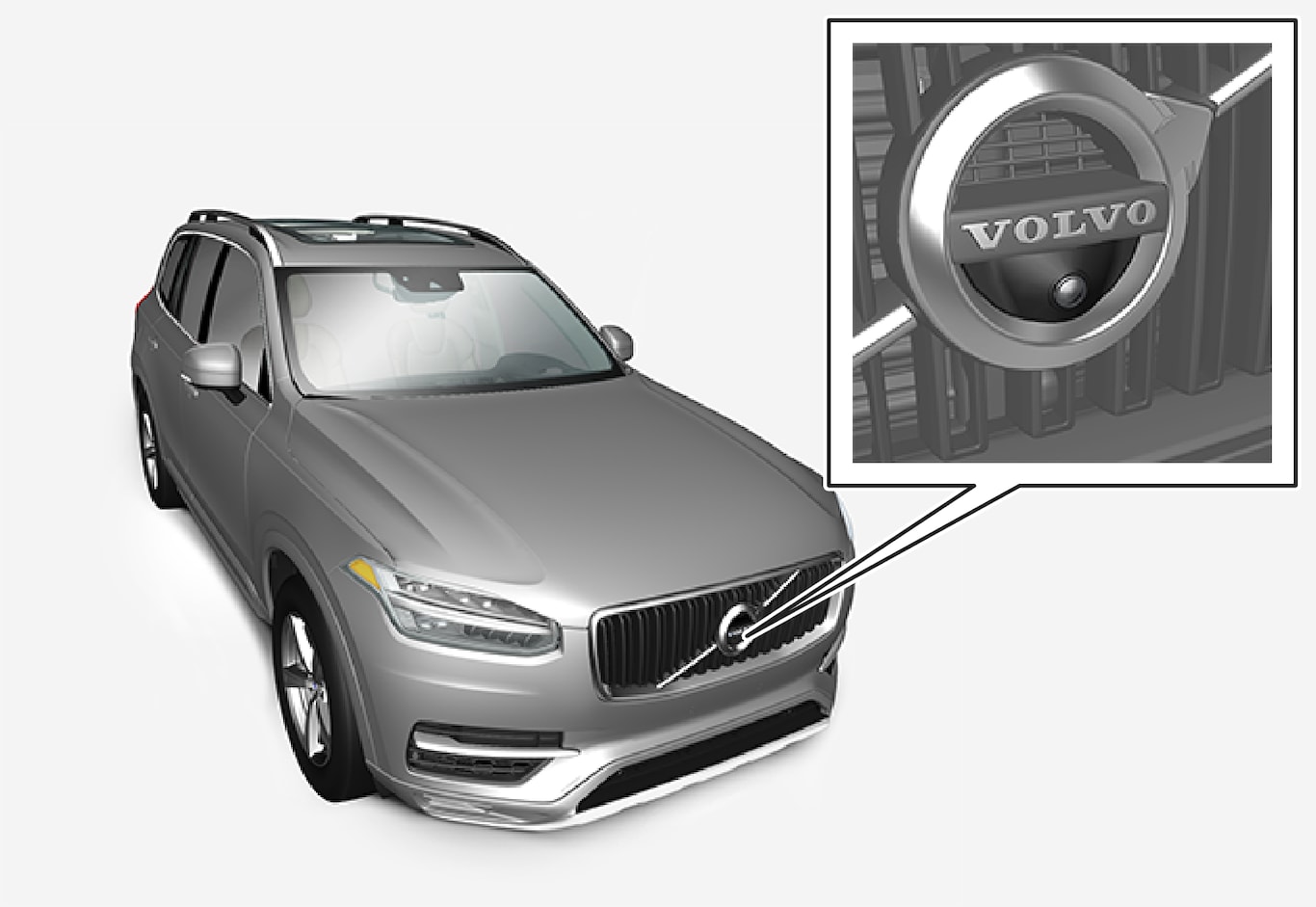 P5-1507-Park Assist Camera, location of forward parking camera