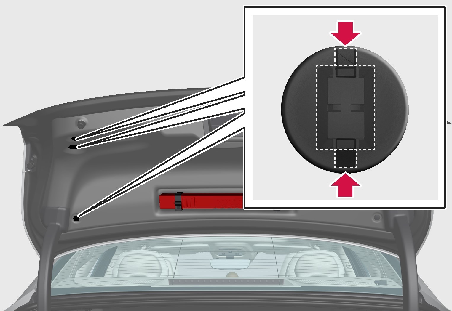 P5-1646-S90 Trunk lid clip