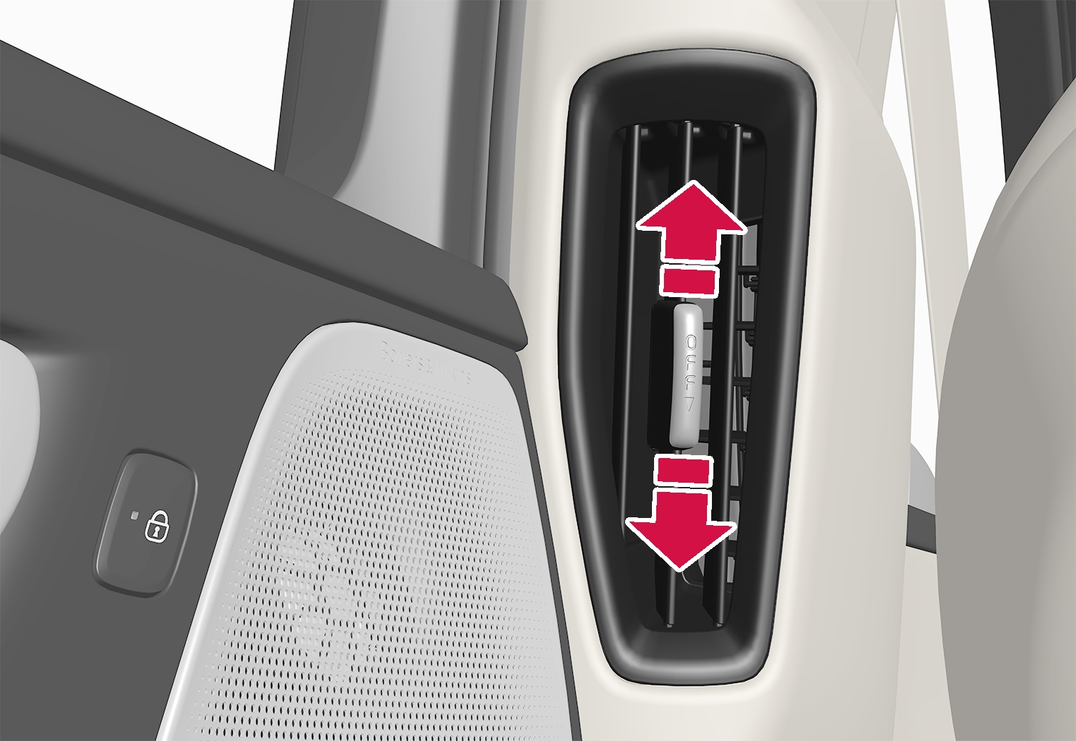 P5-1817-S60/V60–Climate–Air vent open and close rear