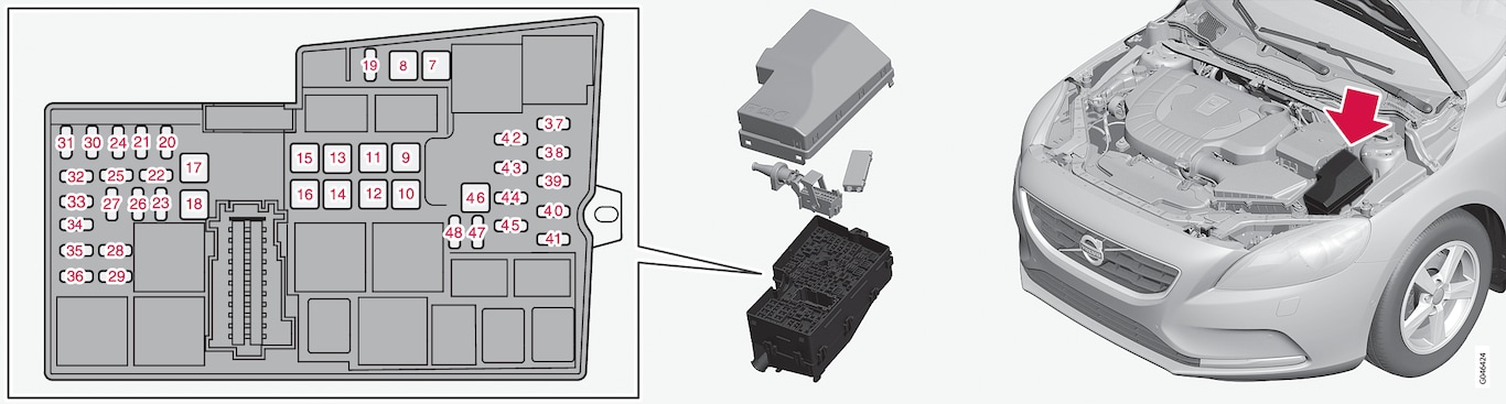 P4-1220-Y55X Engine room fuse box EJB
